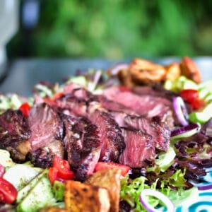 Steak Salat mit Avocado