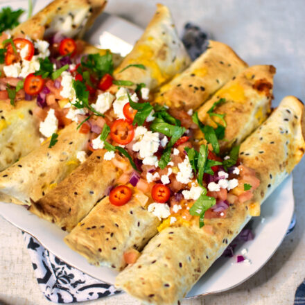 Airfryer Hähnchen Taquitos Rezept einfach und schnell