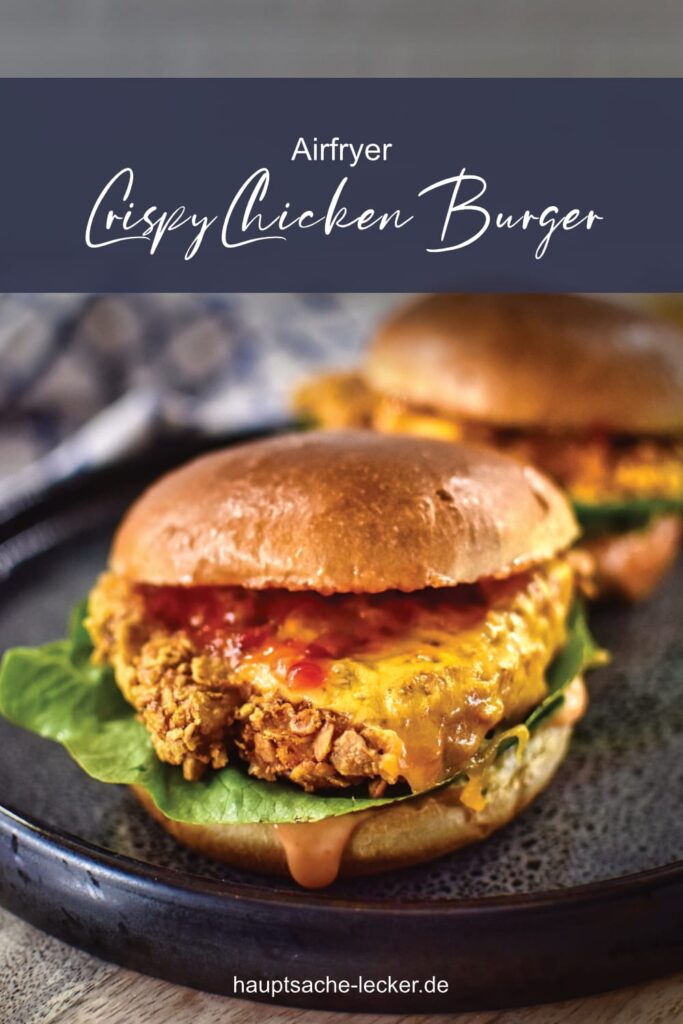 Crispy Chicken Burger aus der Heißluftfritteuse