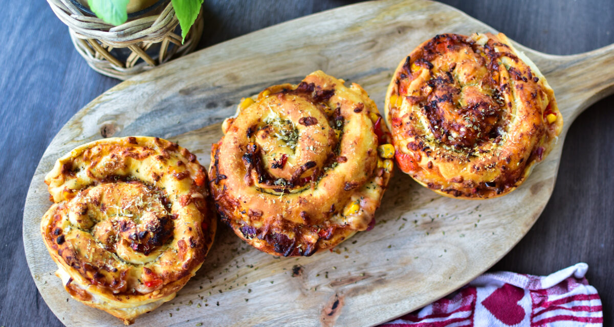 Airfryer Pizzaschnecken XL im BBQ-Style