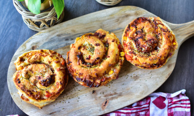 Airfryer Pizzaschnecken XL im BBQ-Style