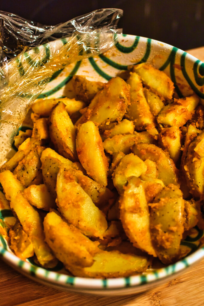 Kartoffelecken knusprig bekommen Backpulver Trick