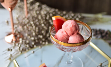 Grapefruit Sorbet aus der Ninja Creami *: festliches Dessert