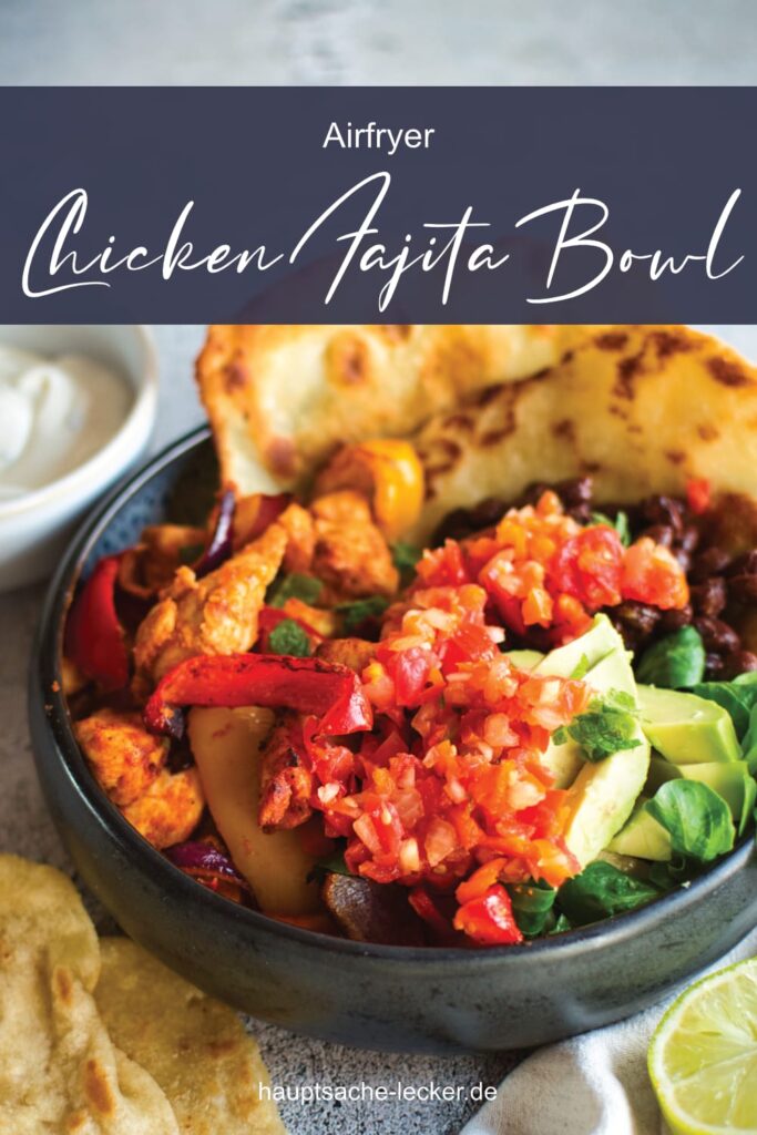 Bowl mit Hähnchen - Chicken Fajita Bowl 