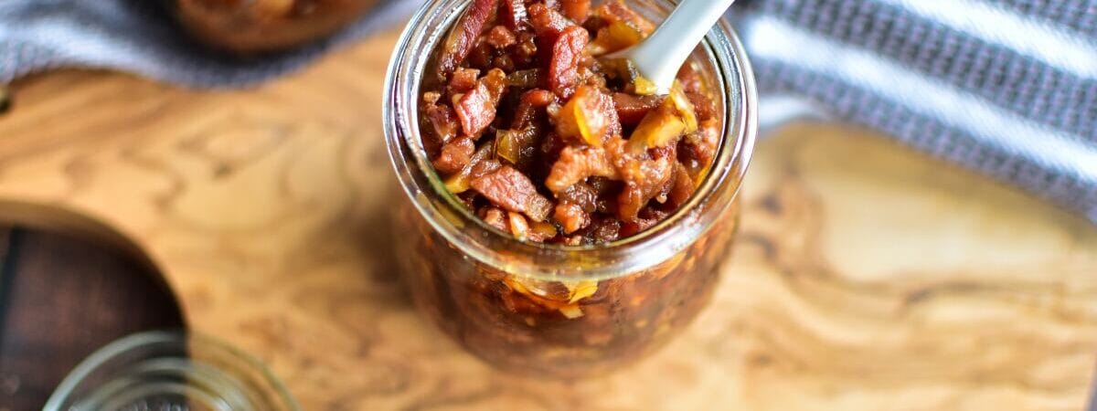 Bacon Jam aus dem Slow Cooker im Glas