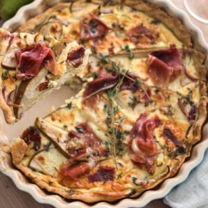 Rezeptbild Birnen Gorgonzola Quiche