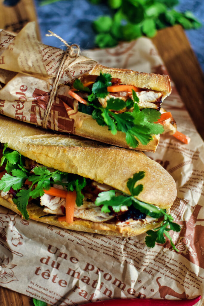 Leckeres Banh Mi Sandwich aus dem Airfryer