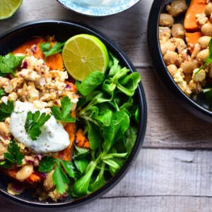 Gefüllte Ofen Süßkartoffel - Rezeptbild