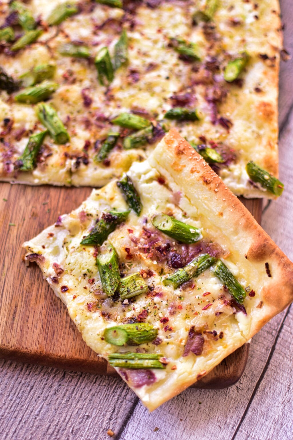 Schneller Flammkuchen mit Grünem Spargel « Hauptsache-Lecker