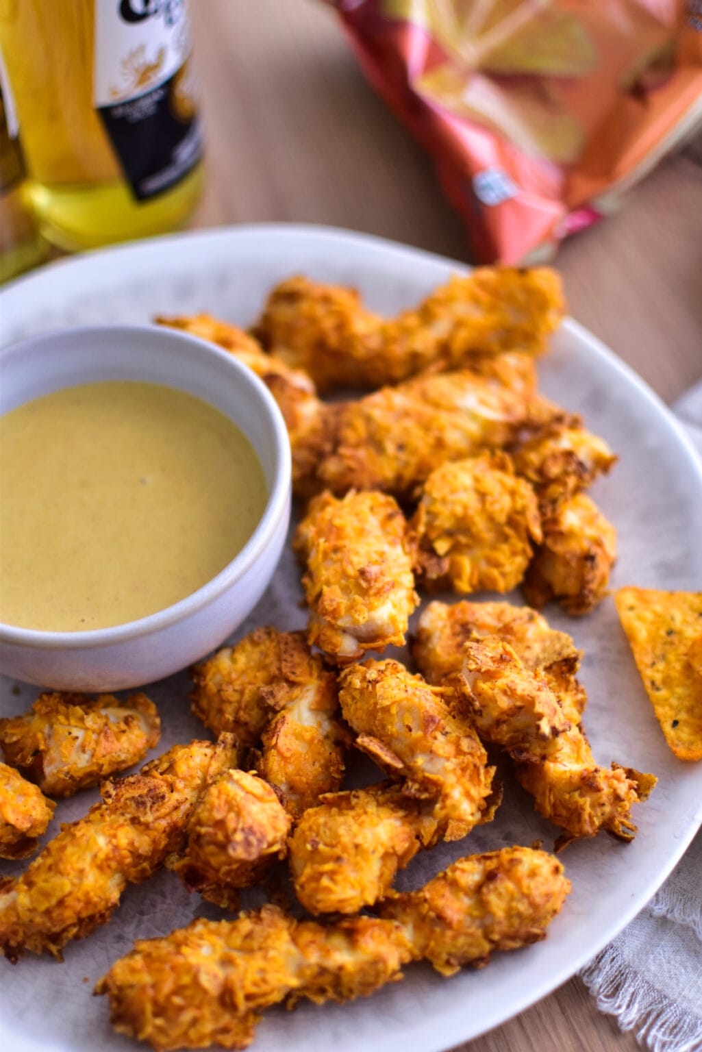 Chicken Nuggets Aus Der Heißluftfritteuse Mit Nacho Panade 