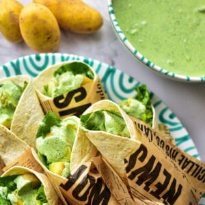 Rezeptbild für Grüne Sauce Wraps