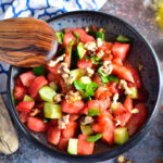 Sommerlicher Melonen-Gurken Salat mit Minze: Einfach und schnell