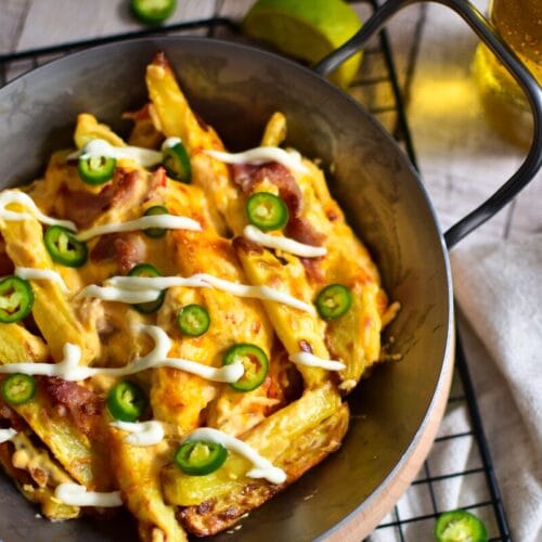 Knusprige Chili Cheese Pommes im Ninja Foodi