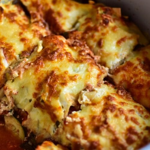 Gemüselasagne im Slow Cooker - schonend gegart mit viel Gemüse