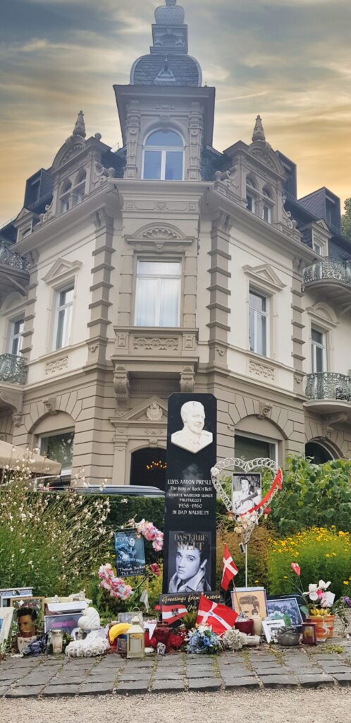 Elvis in Bad Nauheim: Hotel Villa Grunewald mit Gedenktafel