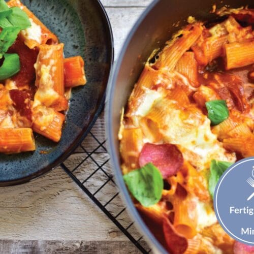 Schnelle Pizza-Rigatoni - fertig in 30 Minuten