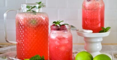 Schnelles Rezept Himbeer Limonade