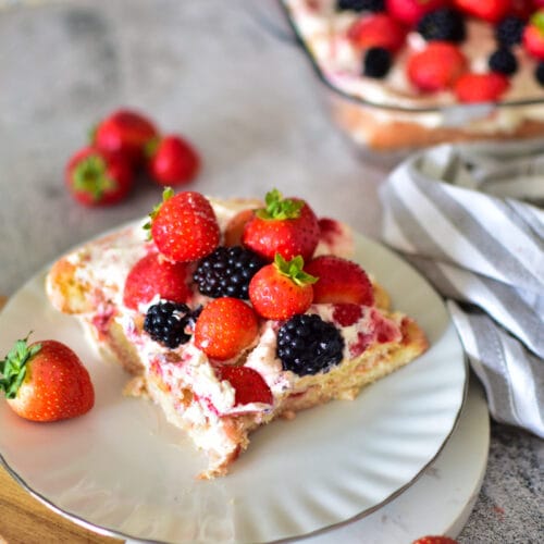 Rezept für Erdbeer-Tiramisu ohne Ei