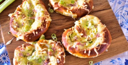 Flammkuchen Brezeln aus der Heißluftfritteuse