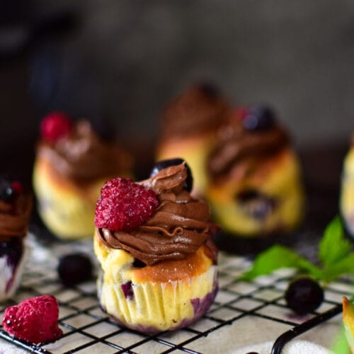 Blaubeer Muffins aus dem Airfryer