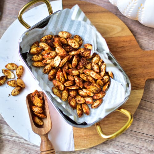 Rezept für geröstete Kürbiskerne im Airfryer