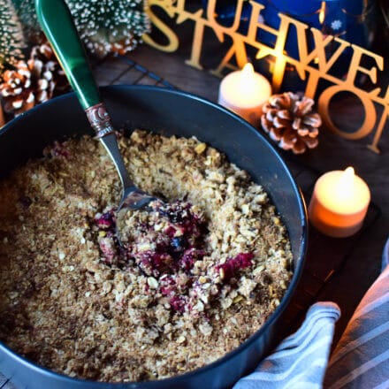 Glühwein Crumble Rezept für die Heißluftfritteuse