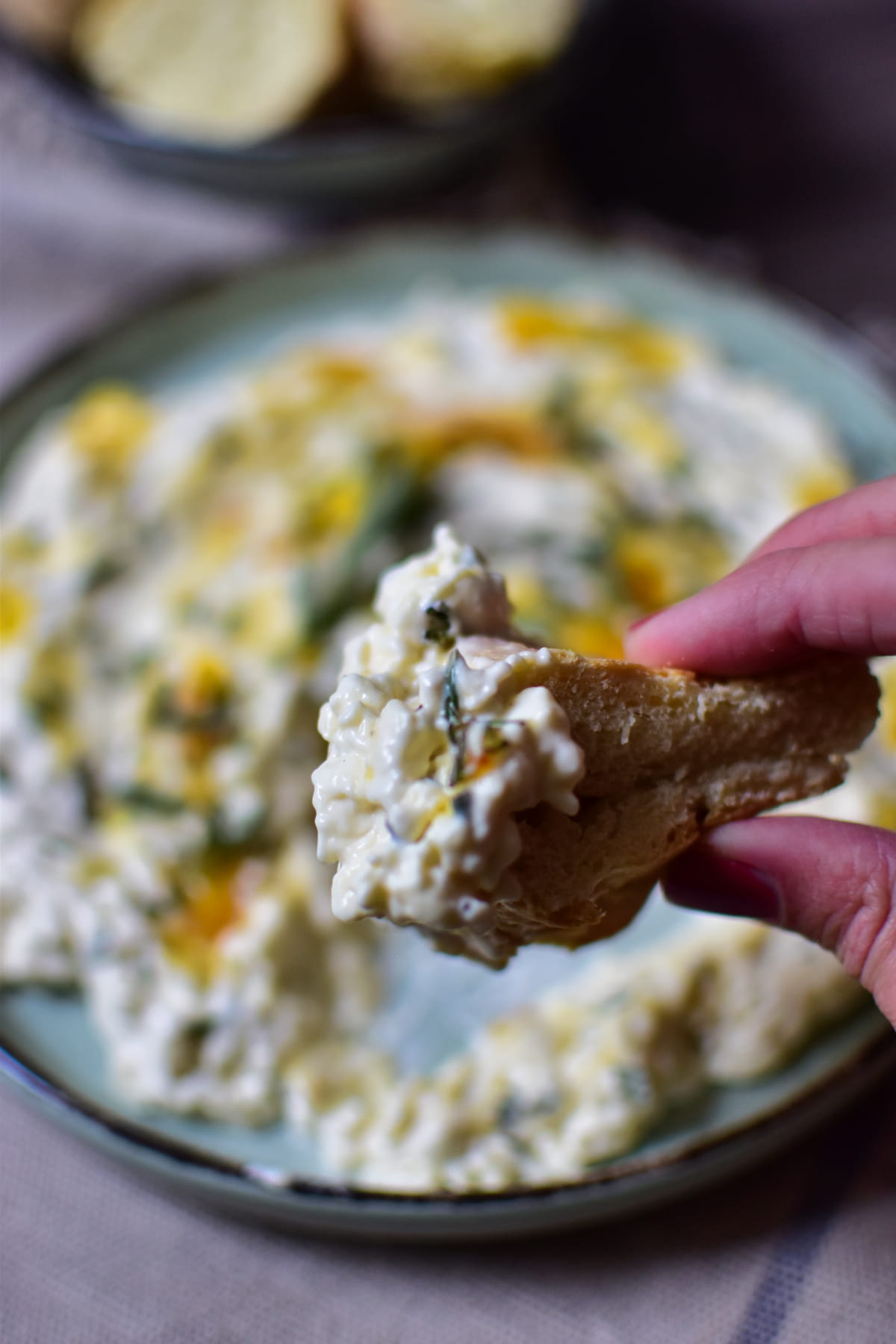 Cremiger Camembert Dip mit Orangen Marmelade: