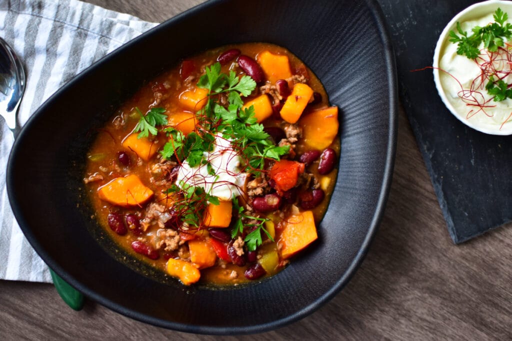 Süßkartoffel Chili im Slow Cooker « Hauptsache-Lecker