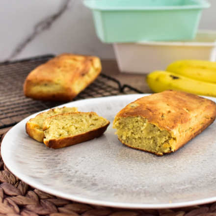 Bananenbrot Rezept ohne Zucker in der Heißluftfritteuse