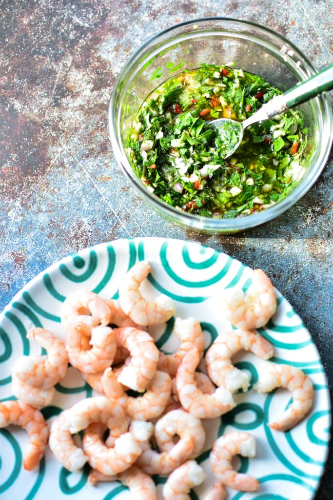 Vorbereitung Chimichurri Dressing