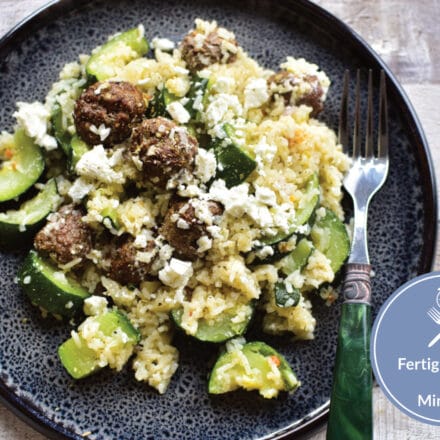 Zucchini Hackbällchenpfanne - schnell und einfach