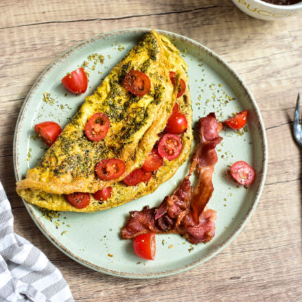 Schnelles Rezept für ein fluffiges Omelett im Airfryer