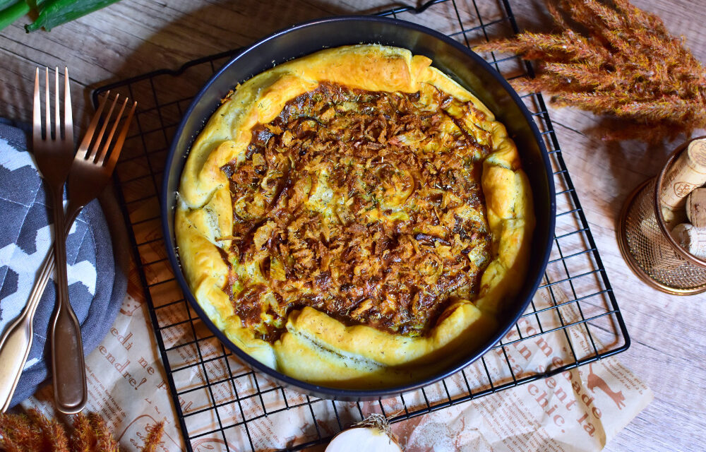 Zwiebelkuchen im Airfryer – Herzhaft, knusprig, lecker!