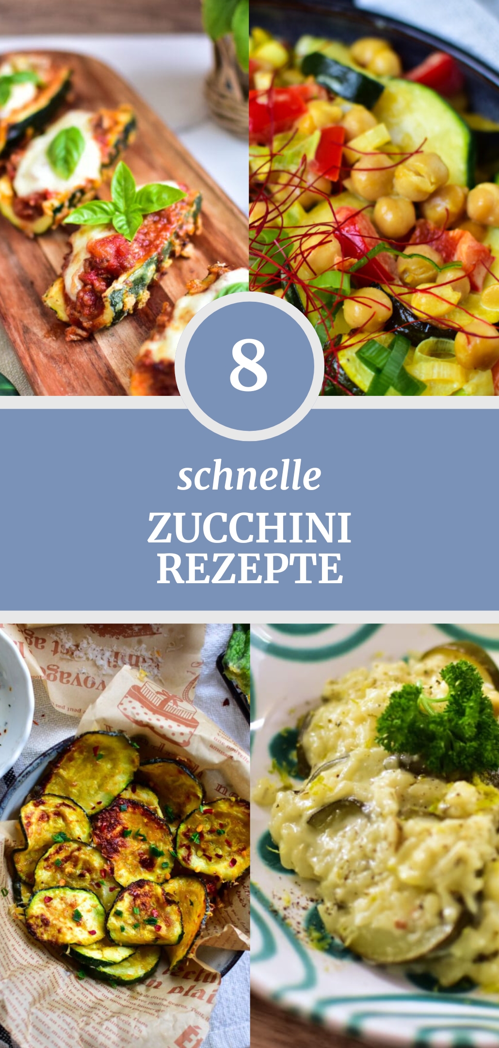 Überbackene Zucchini und knusprige Zucchini-Chips aus der Heißluftfritteuse