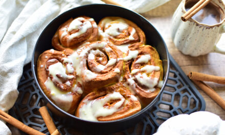 Zimtschnecken im Airfryer – Kürbis & Pumpkin Spice