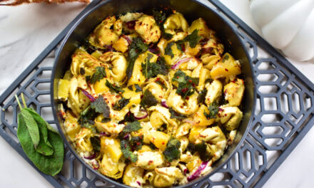 Kürbis-Feta-Tortellini aus dem Airfryer