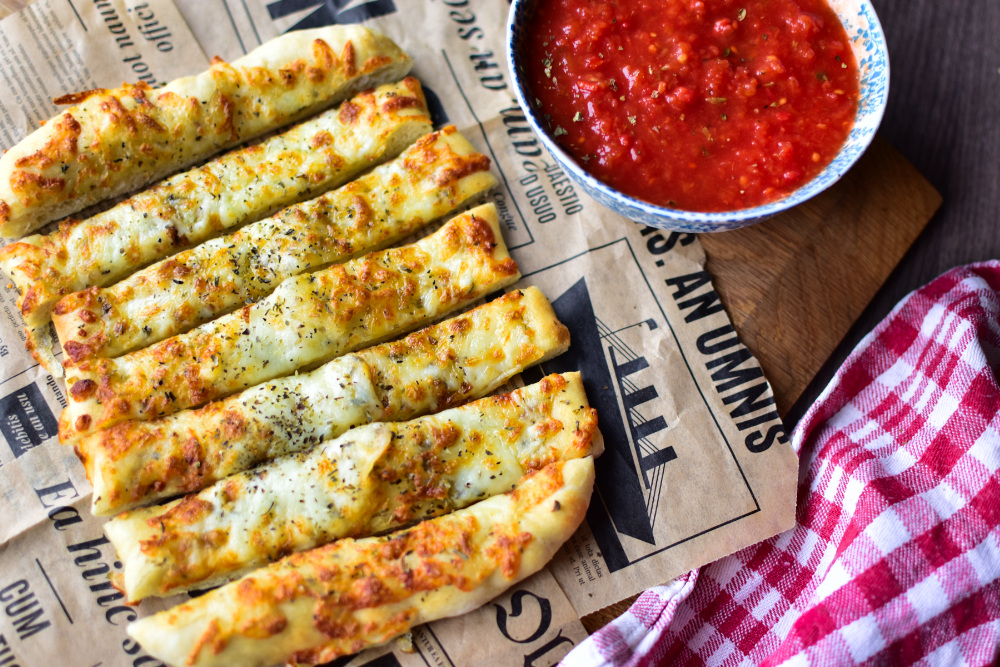 Pizza Snack Airfryer: käsige Pizzastangen