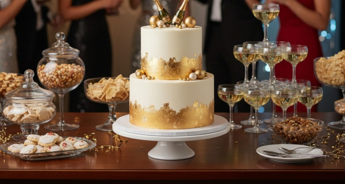 Silvestertorte mit Champagner – Edle Torte für den perfekten Jahreswechsel
