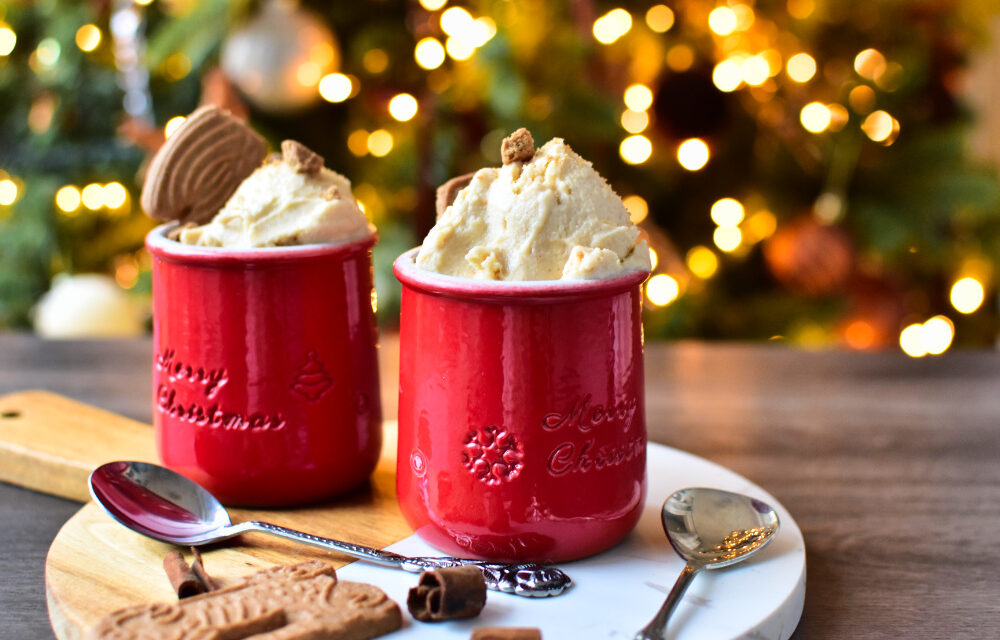 Ninja Creami Deluxe* Weihnachtseis – cremiges Apfel-Zimt-Eis mit Spekulatius