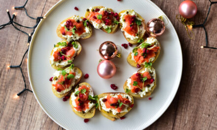 Festliche Vorspeise mit Lachs – Crostini im Airfryer