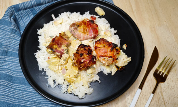 Schweinefilet im Speckmantel im Airfryer