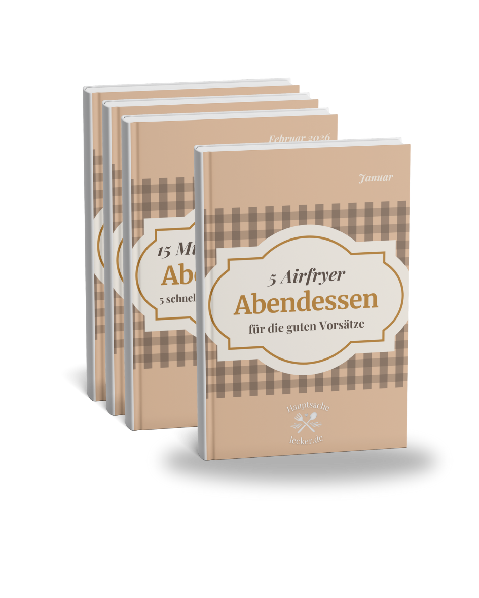 Airfryer Wochenplan mit 5 gesunden Neujahrs Rezepten und Einkaufsliste