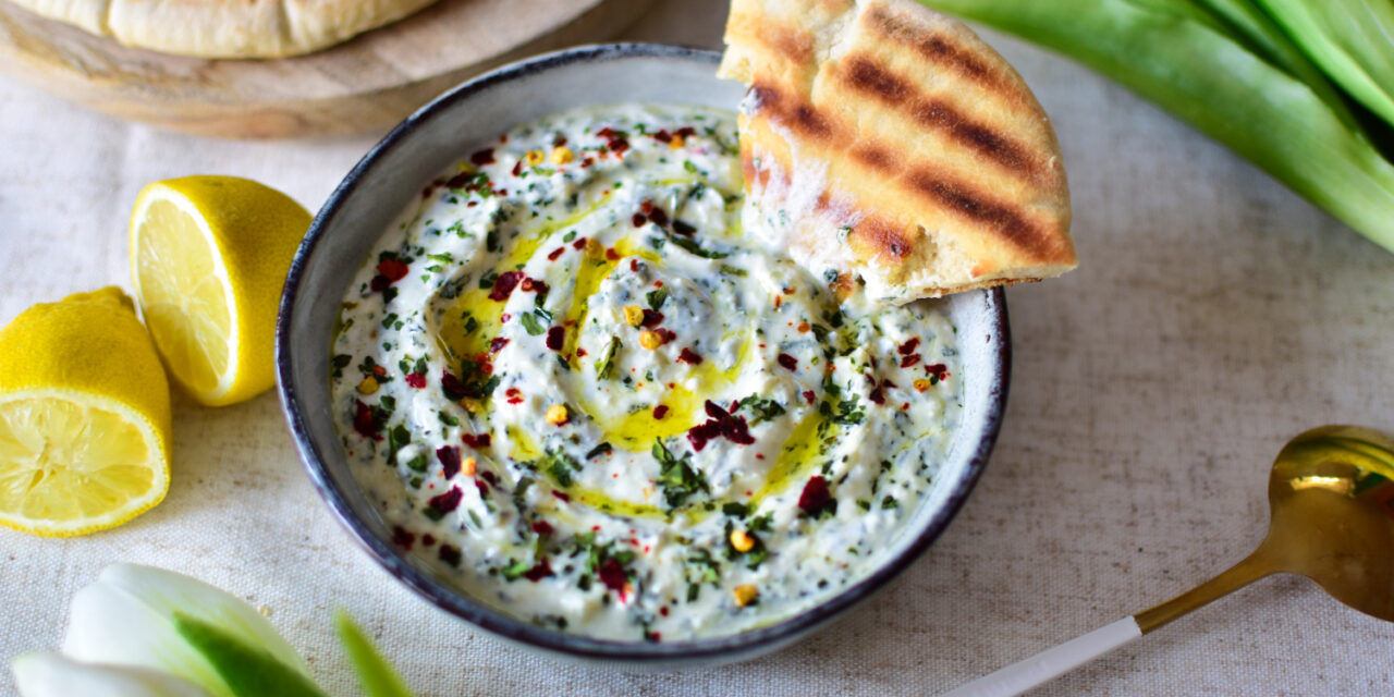 Bärlauch Dip Rezept mit Whipped Feta