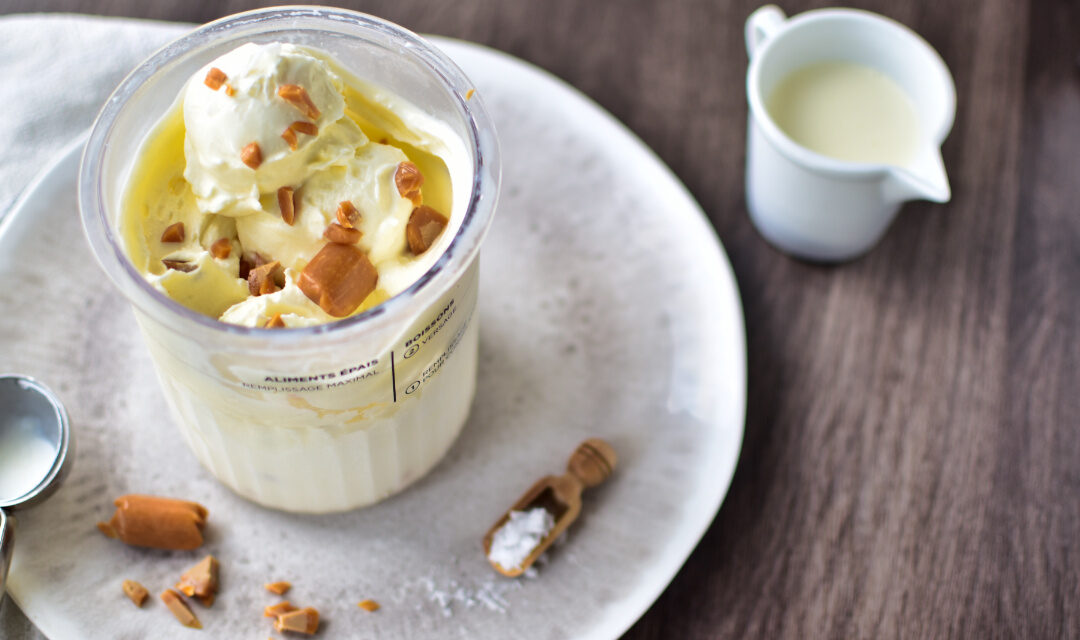 Einfaches Eis für den Ninja Creami (Deluxe)*: Cremiges Toffee-Meersalz Eis