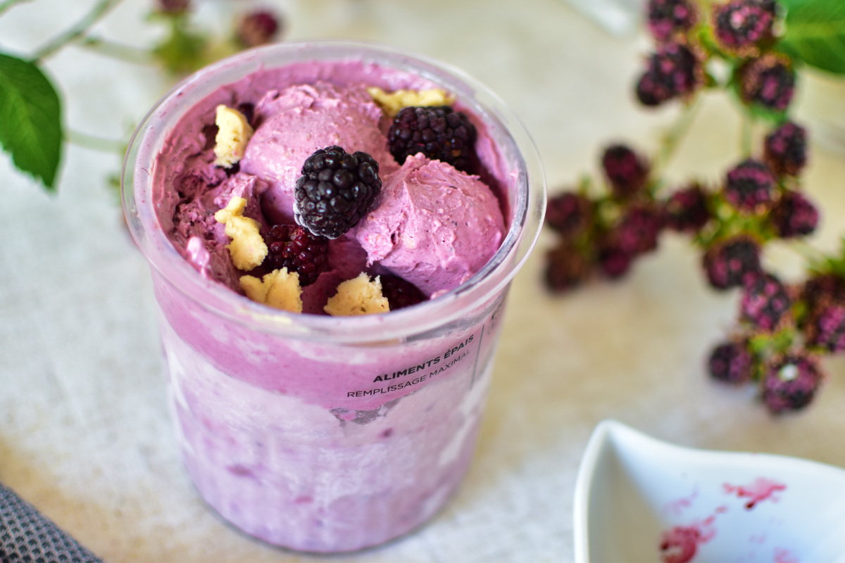 Ninja Creami (Deluxe)* Brombeereis mit Cookie Dough: